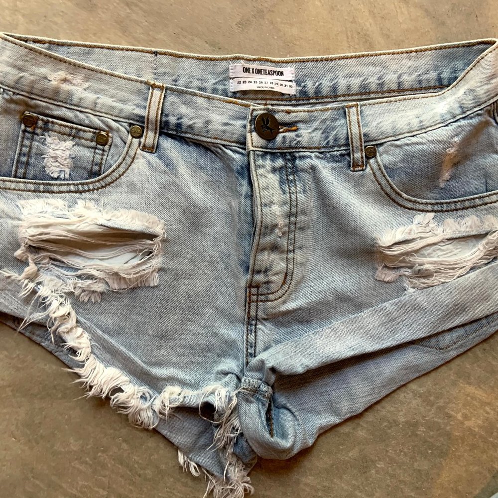 ONE TEASPOON Denim Shorts - Free People